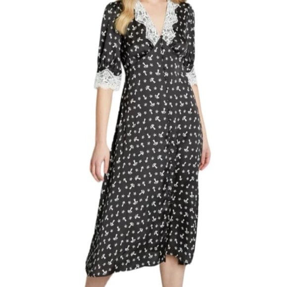 Modcloth Dresses & Skirts - Modcloth Mushrooom Midi Dress Size 16W Leisure Meets Luxury Retro NEW